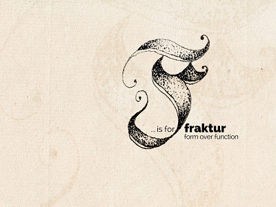 F is for fraktur