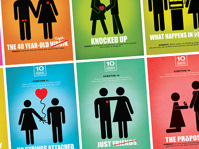 Romantic Comedy Parody Posters book design lettering parody poster romance self promo valentines day
