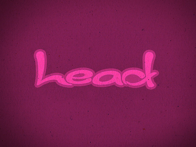 Lead from the Heart ambigram heart lettering