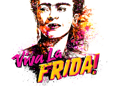 Viva La Frida! calendar frida kahlo lettering