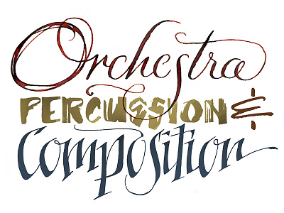 Orchestra, Percussion & Compostion