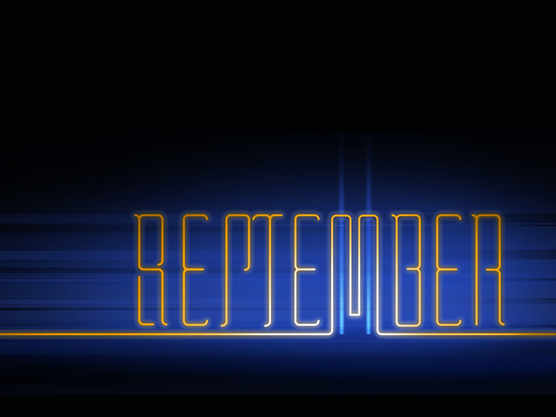 Remember. September 11 september 11 lettering ambigram