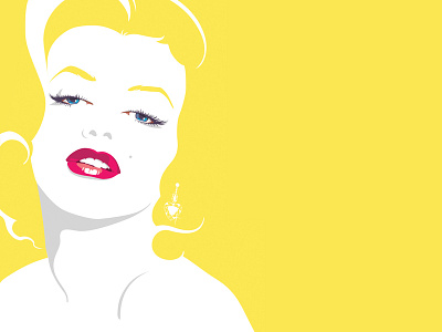 Marilyn Monroe illustration portrait vector