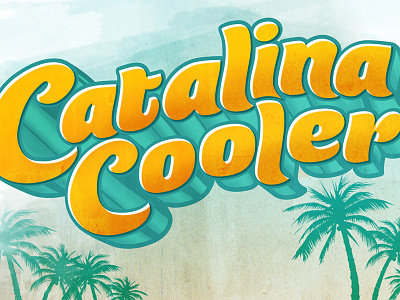 Catalina Cooler lettering retro