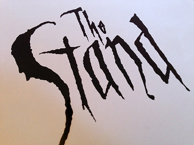 The Stand grunge horror lettering stephen king suspence the stand