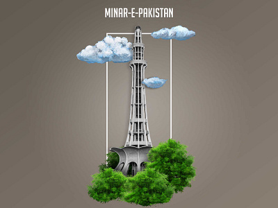 Minar e Pakistan creative design digital art digital painting graphic manipulation photoshop