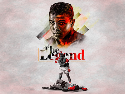 Muhammad Ali creative design digital art digital painting graphic manipulation photoshop