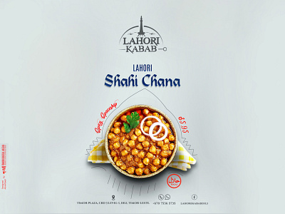 Spicy Spaceship (Shahi Chana) advertising creative design graphic