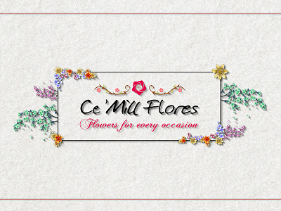 Cemill Flores shop banner advertising branding creative design graphic