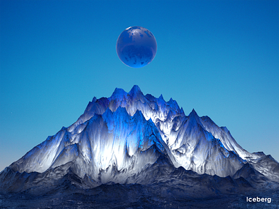 Iceberg c4d octane color art design illustration mountain visual visual design