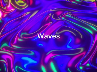 Waves 3d animation c4d octane visual