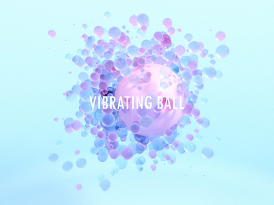 Vibrating Ball 3d 3d art animation balls c4d design octane visual design