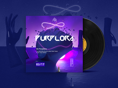 Puraplora 3d 3d art cd cover illustration octane visual design