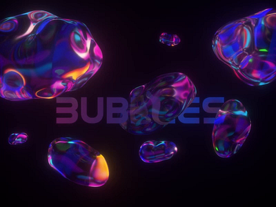 Bubbles 3d 3d abstract 3d art abstract animation cinema 4d motion motion design octane web website