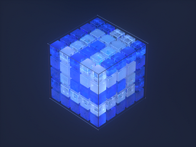 CUBES 3d 3d art c4d cinema 4d cinema4d illustration octane ui web website