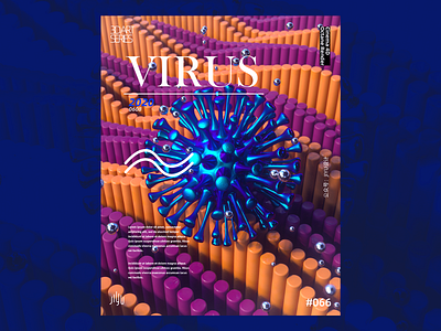 VIRUS 3d 3d art cinema 4d everyday illustration octane poster ps