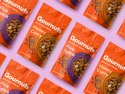 Gournuts gourmet packaging peanuts pouch