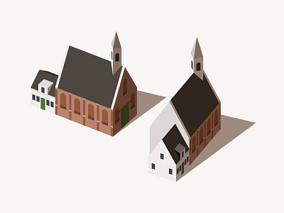 Isometric Chapel in Ze Netherlands