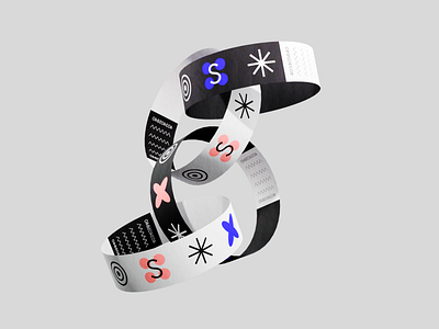 Bracelet for Skillbox / blender 3d 3d branding graphic design