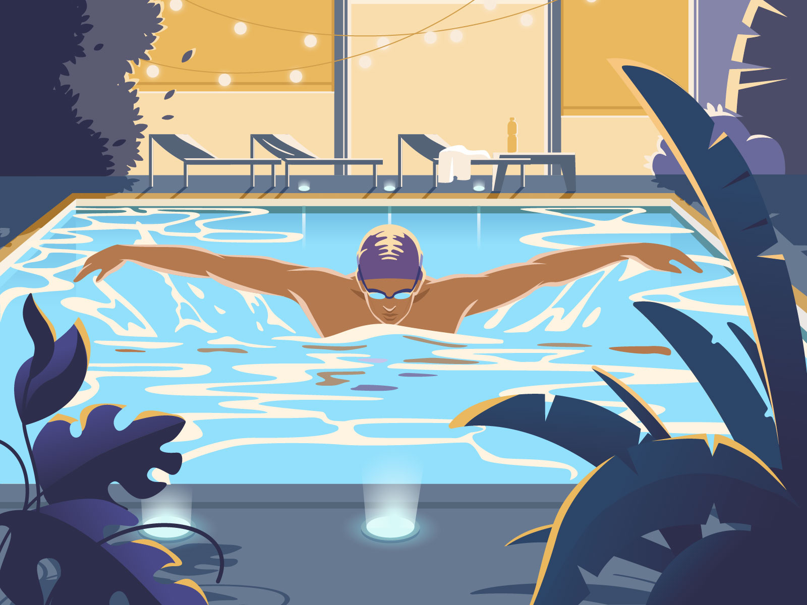 Active Characters Swimming by Shakuro Graphics on Dribbble