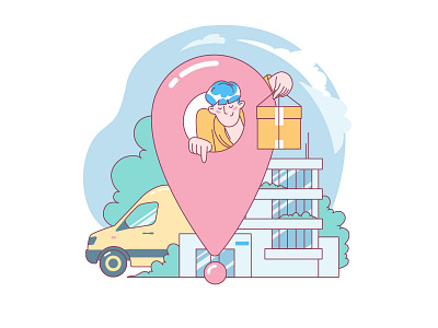 Delivery: Anywhere You Want art character character design character illustration delivery delivery services design digital art flat graphic illustration illustration art illustration for web illustrator logistics service shakuro vector