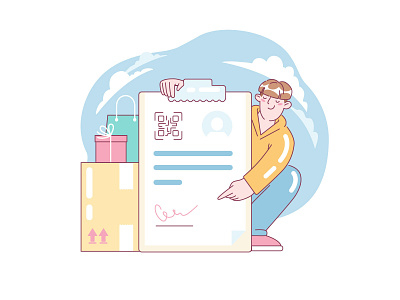 Delivery: From The Bill of Lading To Confirming The Receipt art character character design character illustration delivery delivery services design digital art flat graphic illustration illustration art illustration for web illustrator logistics service shakuro vector
