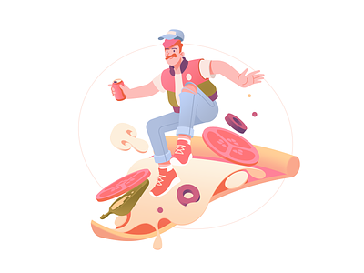 Pizza Illustration For Restaurants