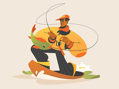 Fishing Rod designs, themes, templates and downloadable graphic elements on  Dribbble