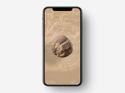 Planet Research App Animation animation cosmic body research data functions galaxy ios iphone x iphone xs xr mobile app model motion design planet space spectral analysis sphere transition ui universe ux visualization