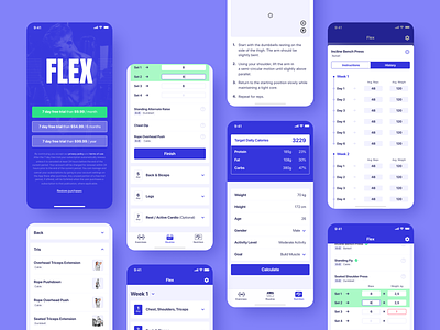 Personal Trainer Fitness App abilities application business coach design fintess ios iphone xs xr mobile personal train trainer ui ux