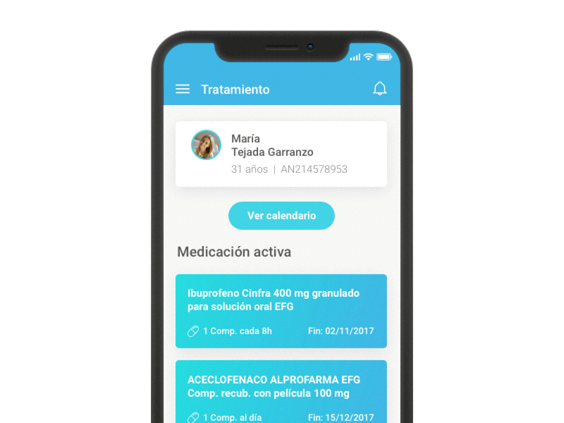 UI Concept #02 animation medicine ui