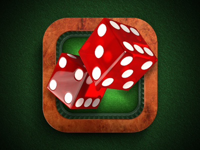 Dices iPhone App icon | iOS, Design android barbut casino craps dice free icons ios ipad iphone ui ux