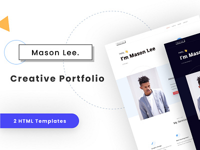 Mason - Creative Portfolio.!! animation dailyui design figma minimal personal portfolio portfolio design responsive resume resume cv vcard