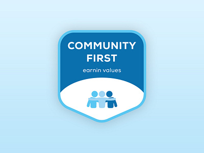 Brand Value Stickers — Community First