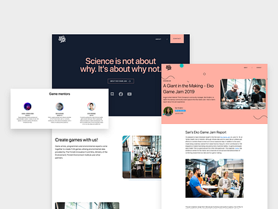 Eko Game Jam - Website branding branding design clean design graphic design logo ui ux web webflow