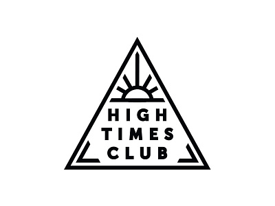 High Times Club high line logo logodesign sun vector