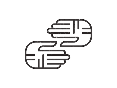 Hands Monogram geometric hands illustration monogram texture tribal