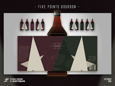 FIVE POINTS alcohol bourbon packaging whiskey