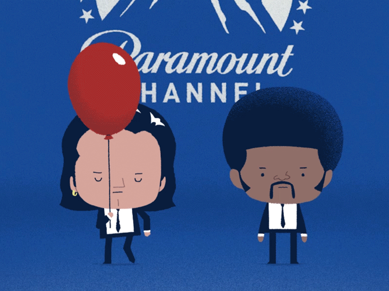 Paramount Channel Birthday - Pulp Fiction animation character characterdesign design illustration motion paramount paramountchannel