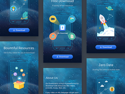 App Start page by Summer Ching on Dribbble