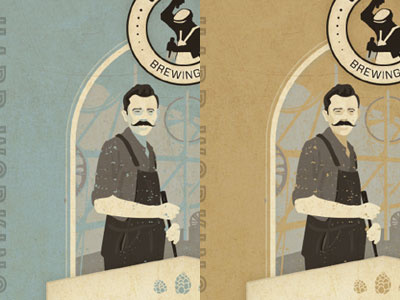 Cutters Brewing Co. — Floyd's Folly beer cutters brewing co. illustration label