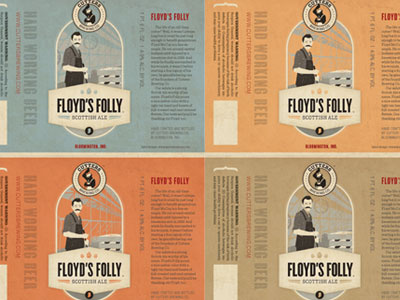 Floyd's Folly — Round 2 beer label cutters brewing co. floyds folly illustration label product