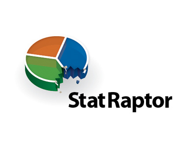 StatRaptor Logo Sketch v1 app chart design logo pie graph web