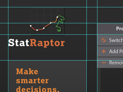 StatRaptor Web App (WIP) app design logo web