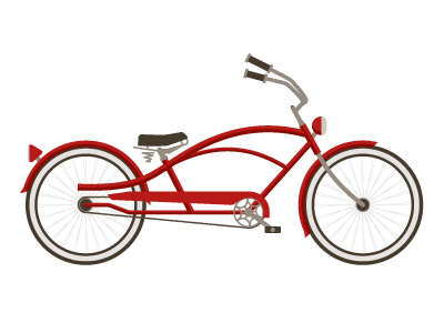 Bicycle (WIP) bicycle illustration red