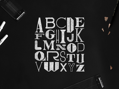 Alphabet Lettering alphabet alphabet lettering alphabet typography alphabetdesign calligraphy custom lettering handwriting handwritten type letter ruler letterer lettering lettering composition sketch sketching type typography