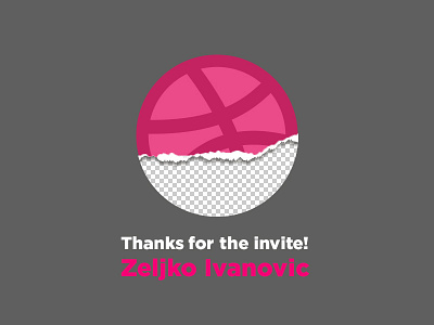 Dribbble Logo Invite invite logo thanks!