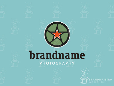 Aperture Photography Logo (for sale) aperture army branding circle design icon identity logo logo design logo for sale photo photographer photography star vector