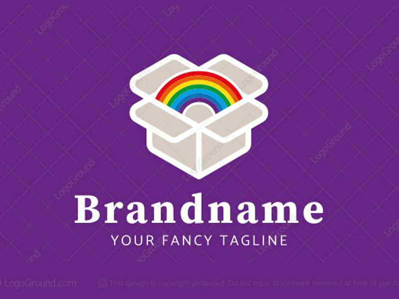 Rainbow In A Box Logo By Brandmaistro On Dribbble