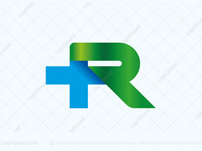 Medical Letter R with Cross Logo cross cure doctor general practitioner health healthcare hospital letter logo logo for sale medical medicine plus r typography